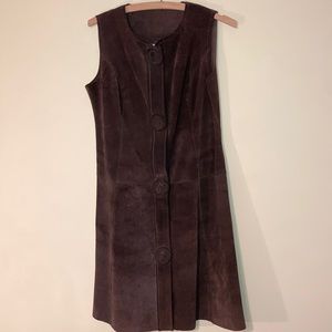 Vintage Handmade Leather Dress
